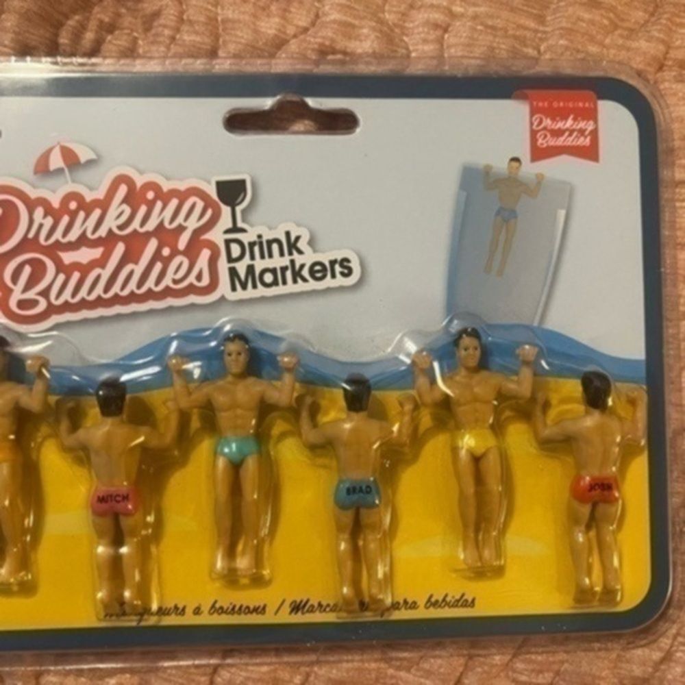 Drinking buddies bridal bridesmaid games nwt drink markers